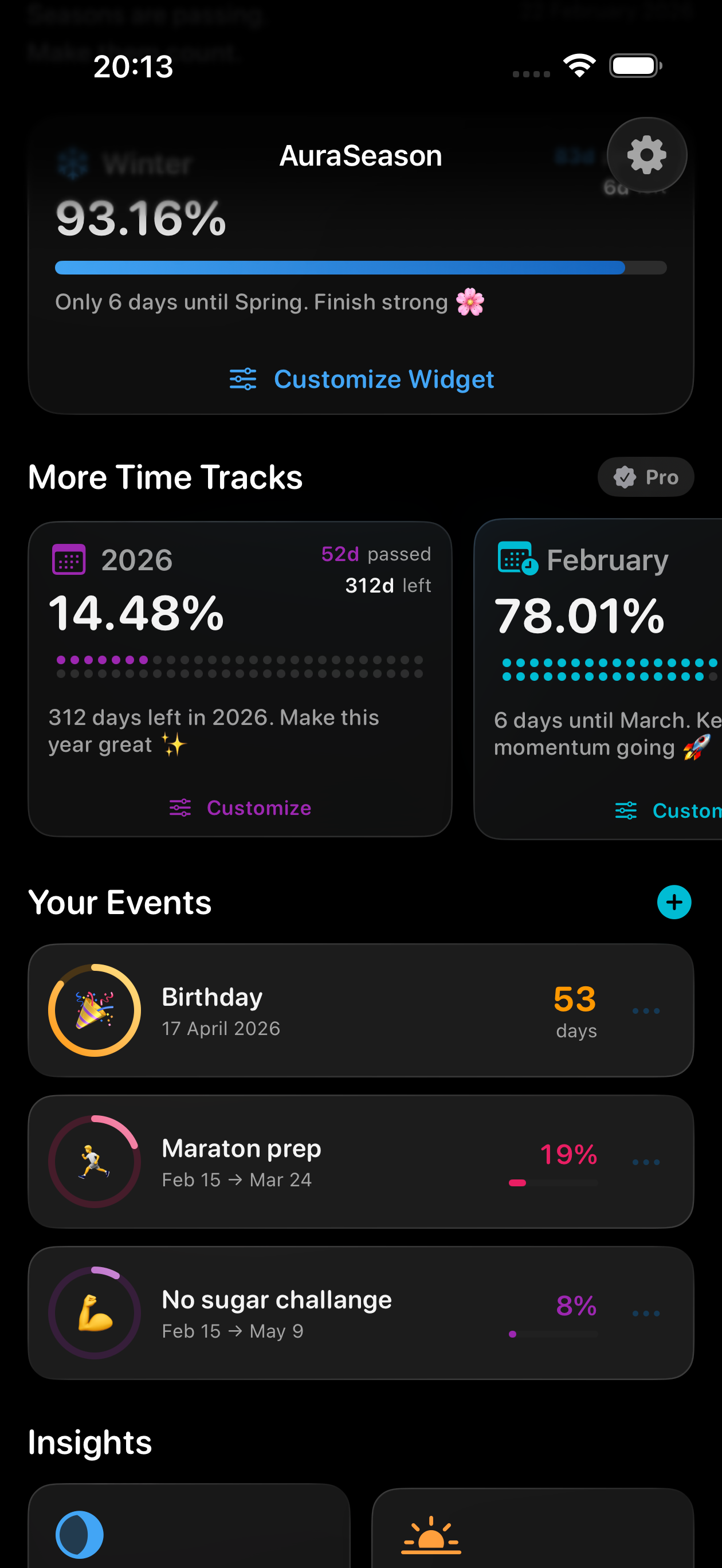 AuraSeason Dashboard